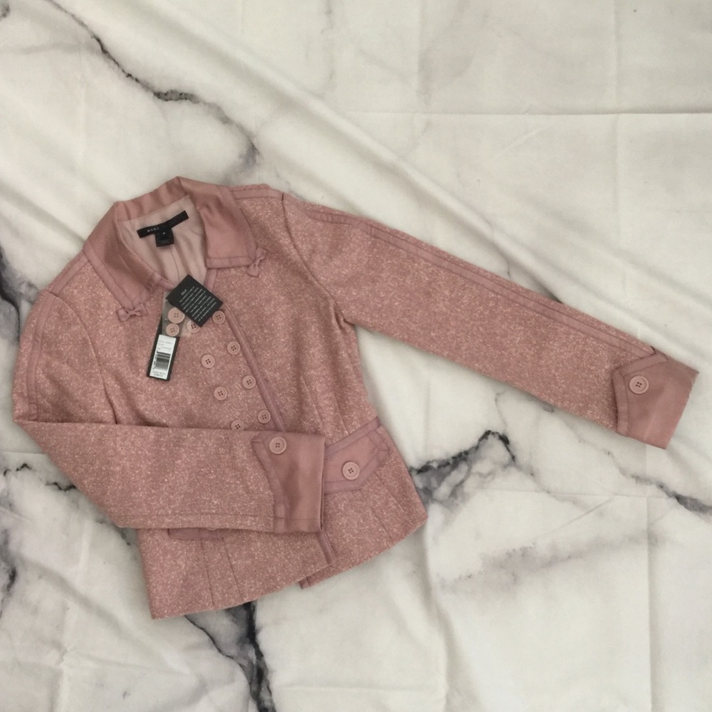 Marc Jacobs wool silk pink blazer jacket NWT new